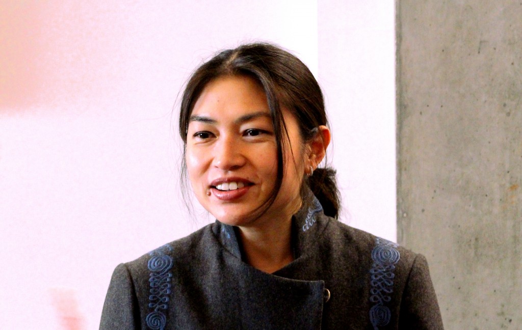 Mellissa Fung speaks at UBC Journalism Nov. 14, 2014.