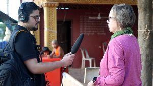 Andrea Crossan with student Shaurya Kshatri.